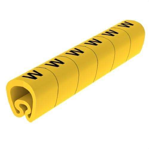 Marqueurs pré-découpés jaunes Ø18 en PVC plastifié avec la référence 1813-W de la marque UNEX
