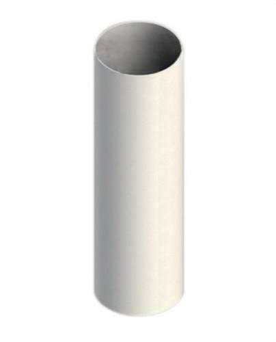 Tuyau de cheminée diamètre 100mm de 1000mm mâle-mâle en aluminium blanc avec la référence 10-1000MMP1 de la marque FIG