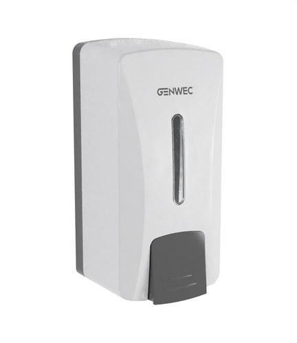 Distributeur de savon manuel 1000ml ABS blanc avec la référence GW04 17 01 00 de la marque GENWEC