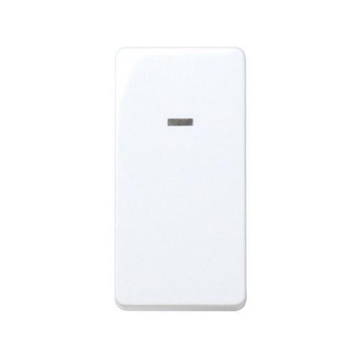 Commutateur demi-élément avec voyant intégré et système de raccordement rapide blanc Simon 27 Play avec la référence 27204-64 de la marque SIMON