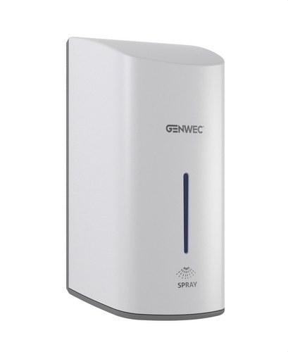 Distributeur automatique de désinfectant pour les mains en spray ABS blanc avec la référence GW04 15 01 00 de la marque GENWEC