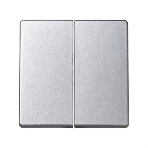 Double touche pour mécanismes de commande aluminium Simon 73 Loft avec la référence 73026-63 de la marque SIMON