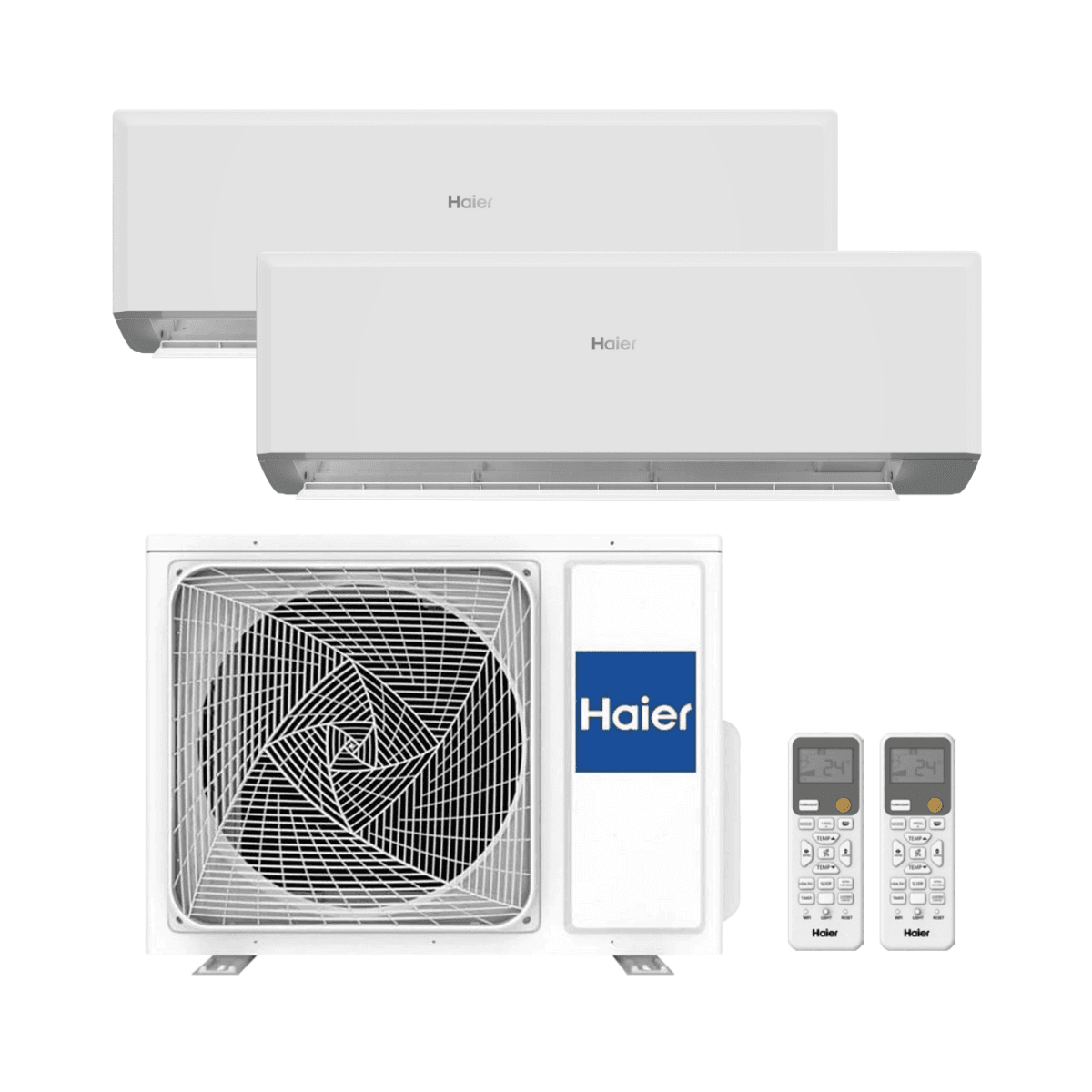 Climatiseur 2x1 avec wifi Haier GEOS R+ 2,5 kW + 3,5 kW avec la référence HAIERGEOSR+2535 de la marque HAIER