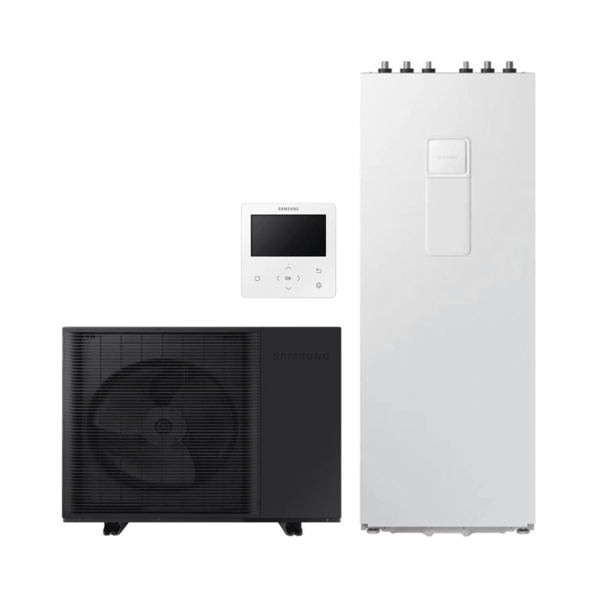 Ensemble aérothermie Samsung EHS Mono R290 12 kW 260 litres avec la référence EHSMONOR290-12260 de la marque SAMSUNG