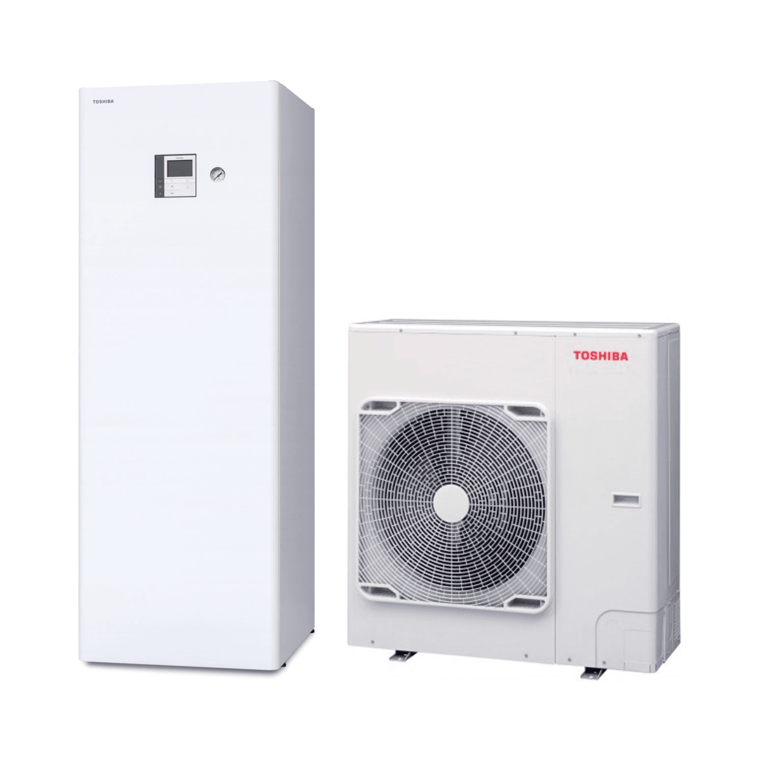Ensemble aérothermie Toshiba Estía All-In-One Tau 55 6 kW 210 litres avec la référence ESTIAALLINONETAU55 de la marque TOSHIBA