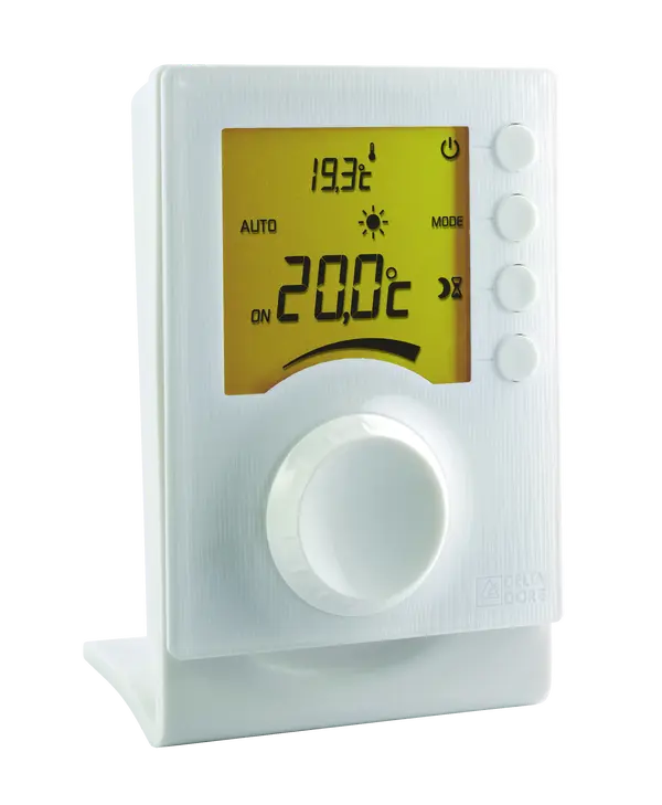 Thermostat radio pour chaudière ou pompe à chaleur Delta Dore Tybox 33 avec la référence 6053002 de la marque DELTA DORE