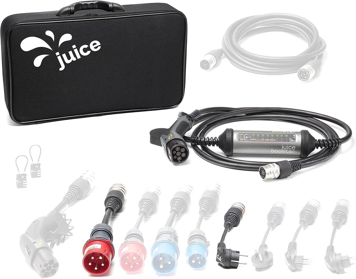 Chargeur portable pour voiture électrique Juice Booster 2 Basic Set avec la référence EL-JB2E2 de la marque JUICE