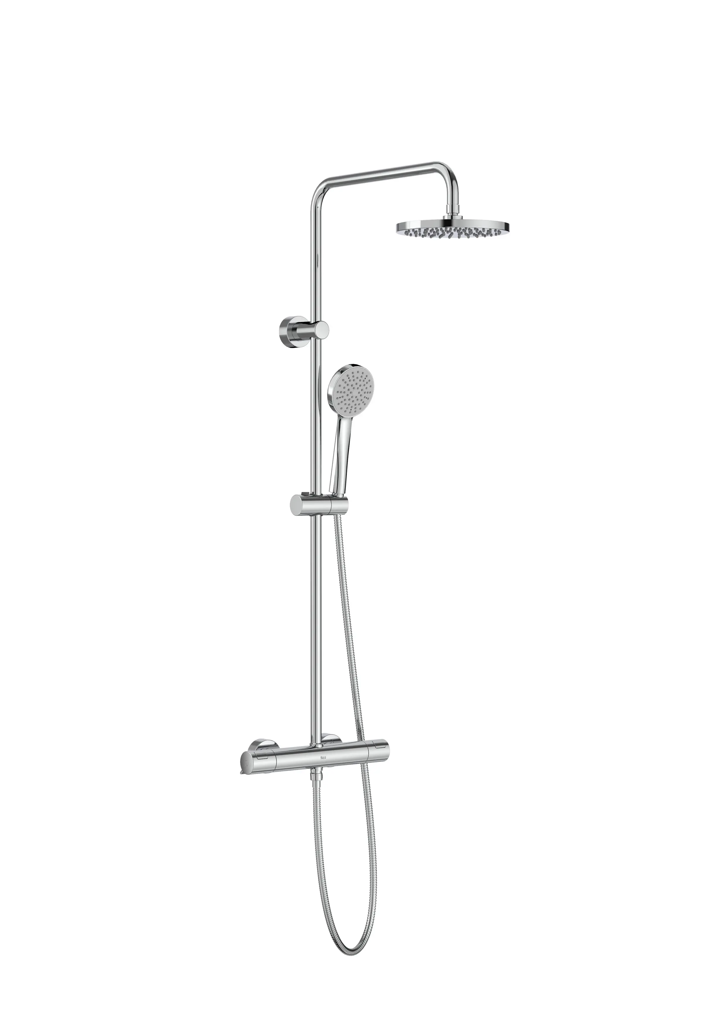 Colonne de douche thermostatique chrome Roca T-Basic avec la référence A5A9F18C00 de la marque ROCA