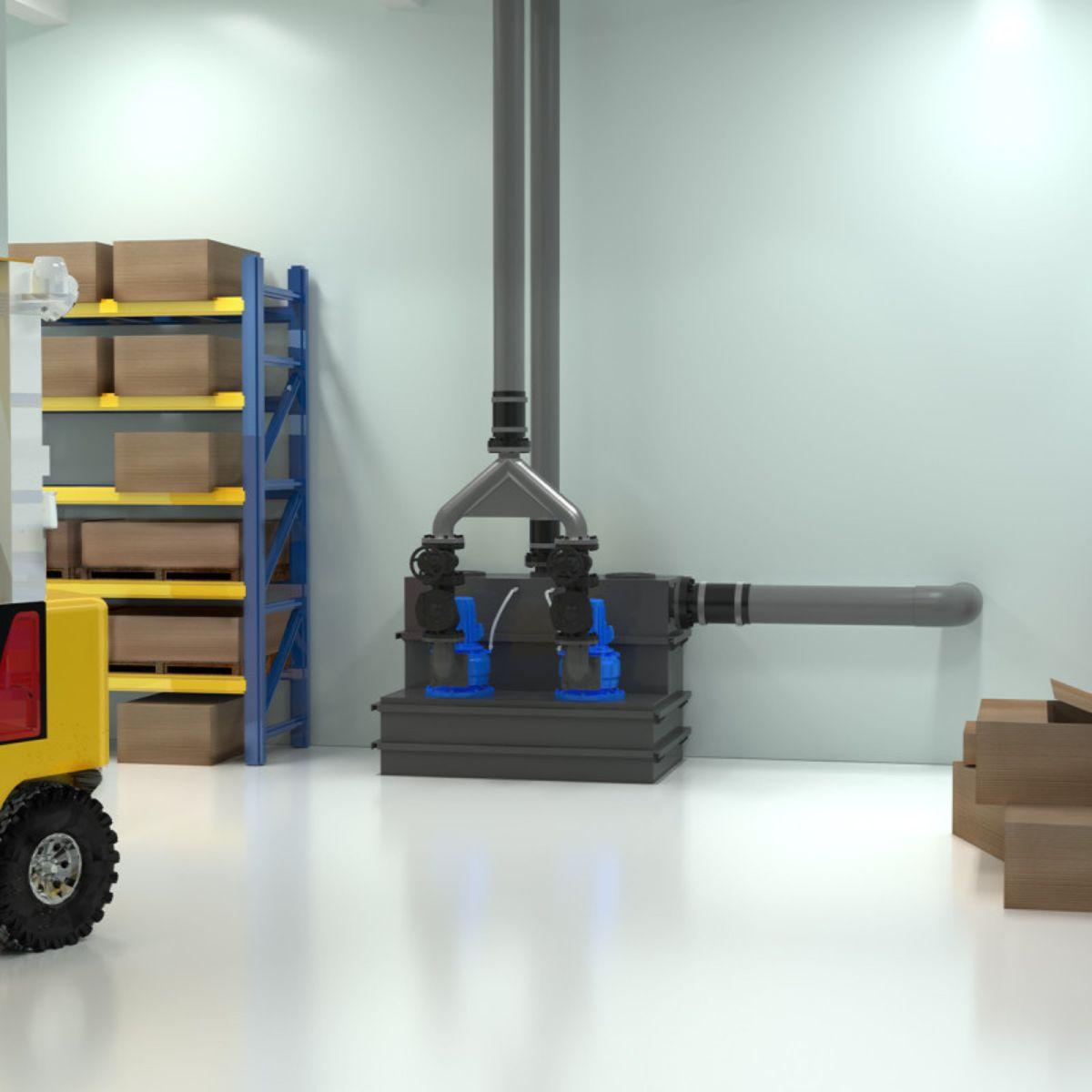 Station de pompage triphasée SFA Sanicubic 2 SC3.0 T avec la référence 04CUB2SC30T de la marque SFA SANITRIT