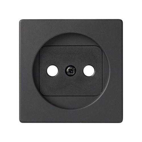 Couvercle avec dispositif de sécurité pour base de prise bipolaire graphite Simon 82 avec la référence 82040-38 de la marque SIMON