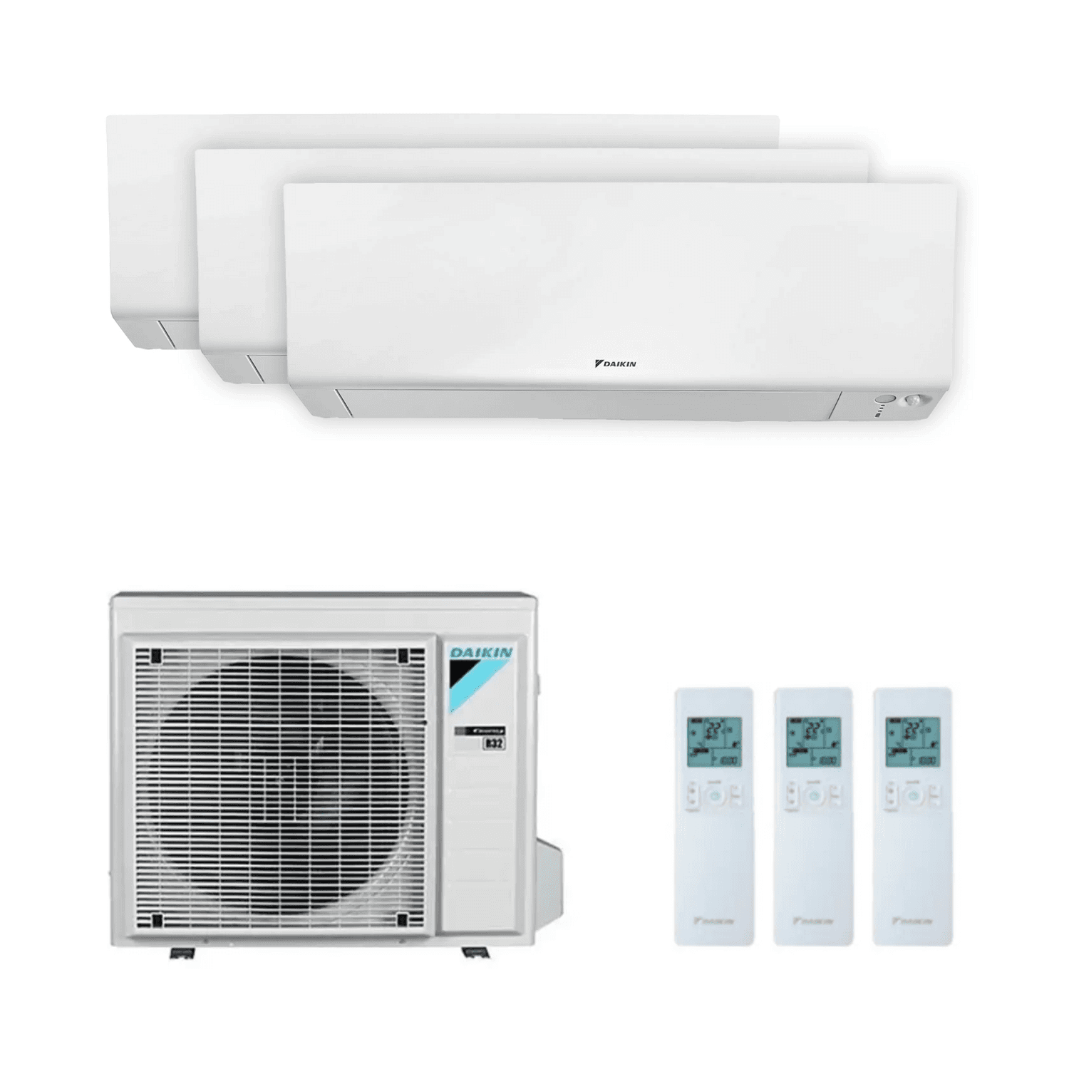 Climatiseur 3x1 avec wifi Daikin Perfera 2,0 kW 7000 BTU avec la référence KITDAIPER3MXM52A202020 de la marque DAIKIN