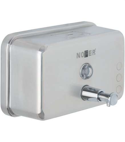 Distributeur de savon horizontal de 1200ml en acier inoxydable satiné avec la référence 03042.S de la marque NOFER