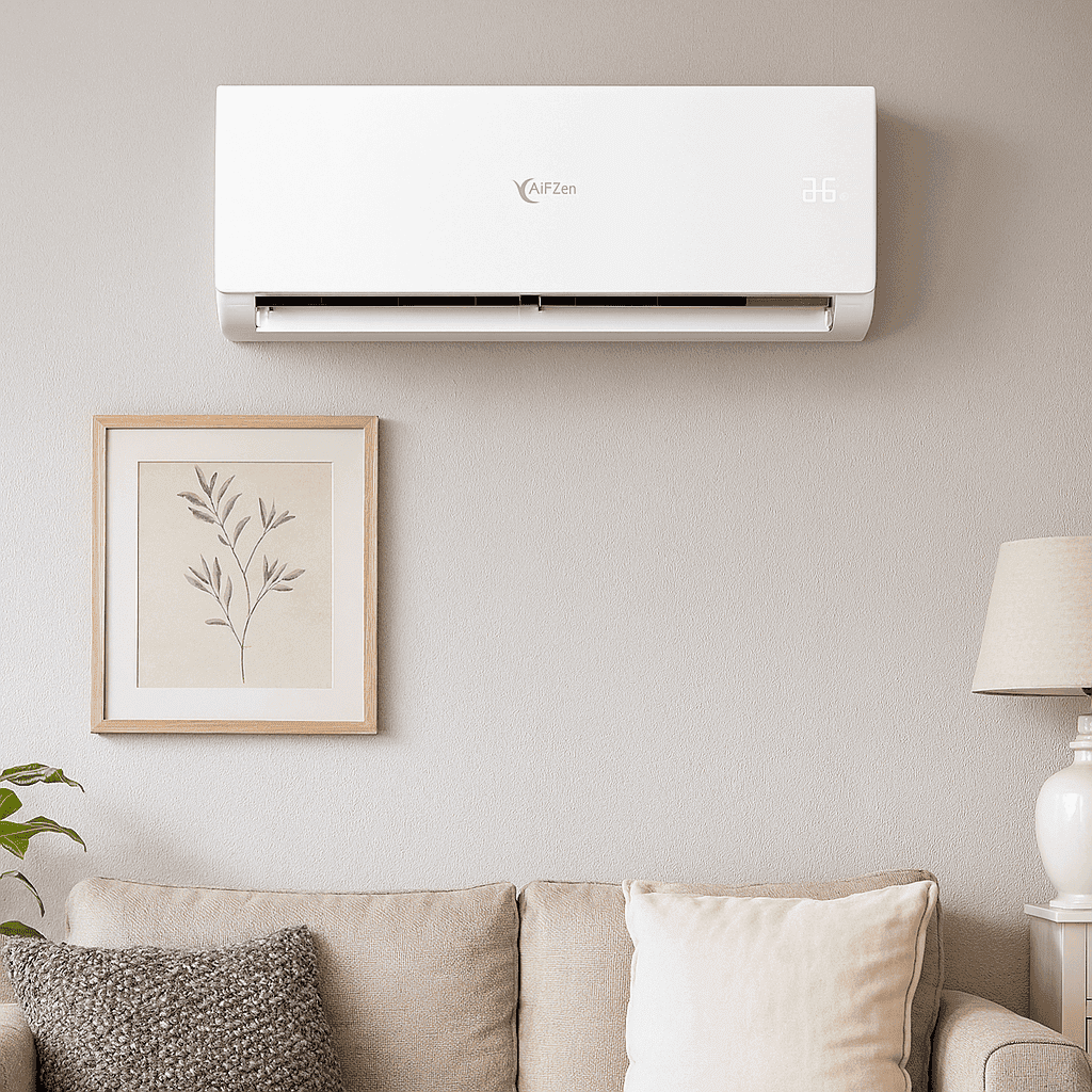 Climatiseur avec wifi AirZen 6,0 kW 24000 BTU avec la référence AZSP24 de la marque AIRZEN