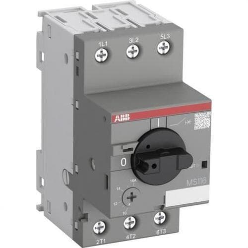 Disjoncteur moteur MS116-6.3 4,0-6,3A avec la référence 1SAM250000R1009 de la marque ABB