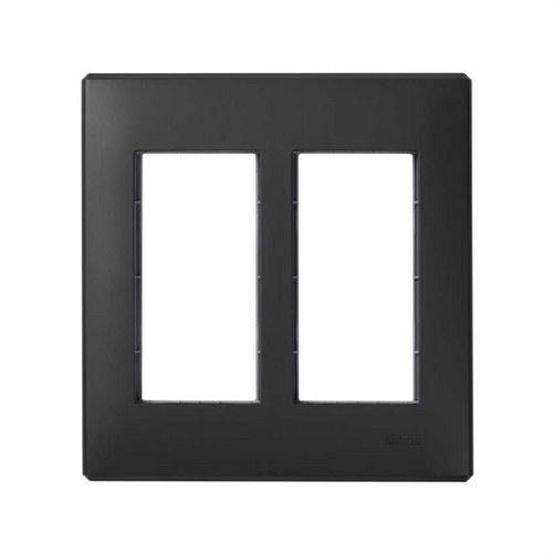 Cadre encastrable mural et châssis pour 2 éléments doubles graphite Simon 500 Cima avec la référence 51010102-038 de la marque SIMON