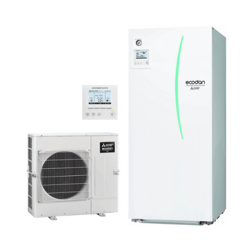 Ensemble aérothermique Mitsubishi ECODAN ECO Inverter 4 kW 200 litres avec la référence ECODANECO4-200 de la marque MITSUBISHI