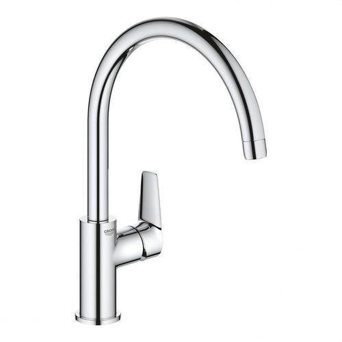 Robinet de cuisine monocommande Grohe BauEdge chrome avec la référence 31367001 de la marque GROHE