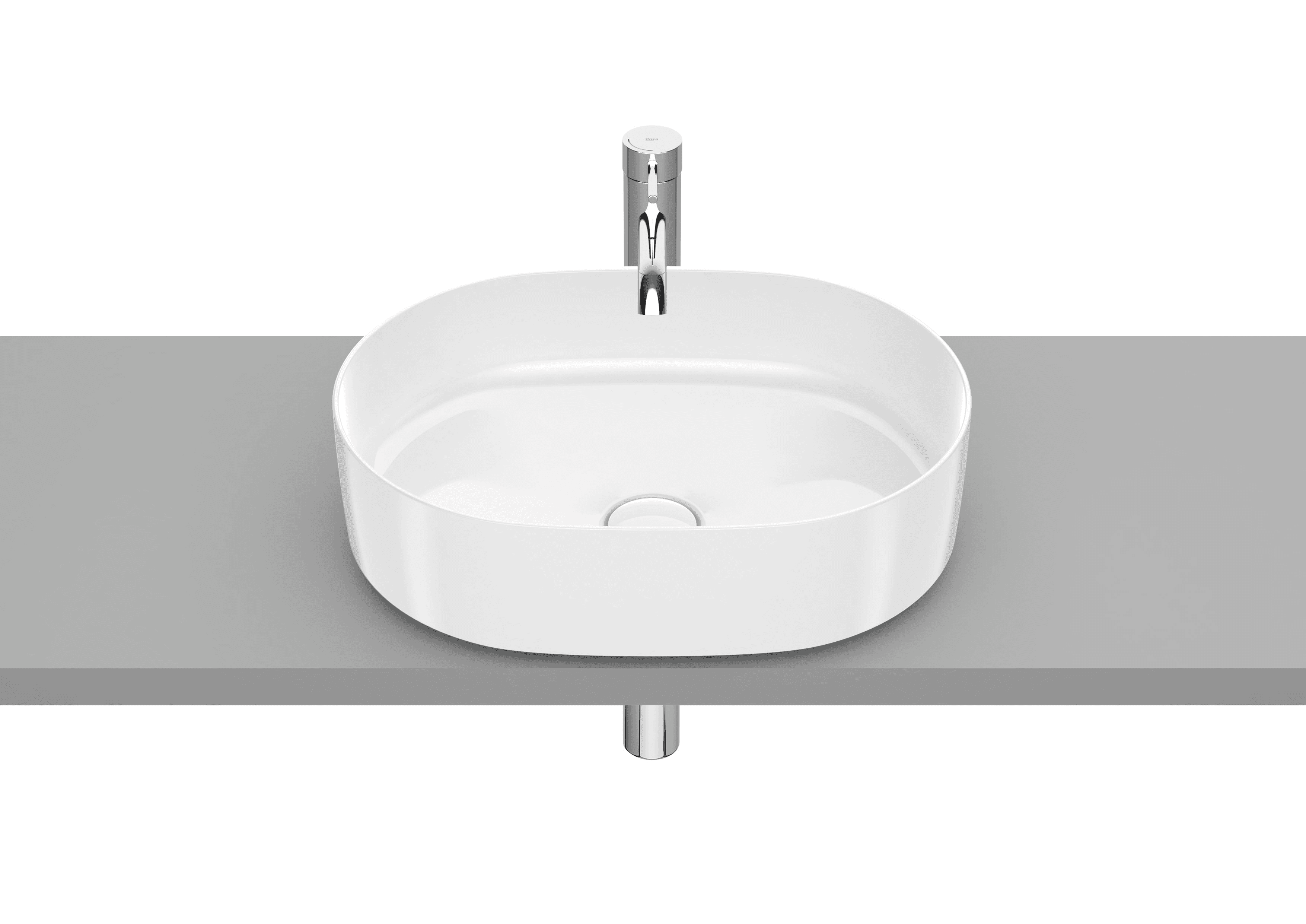 Lavabo à poser en Fineceramic® Roca Inspira 500x370mm avec la référence A327520000 de la marque ROCA