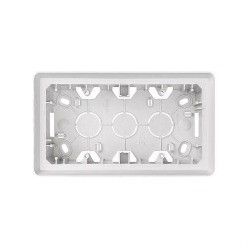 Boîte de surface pour 2 éléments blanc Simon 82 avec la référence 8200760-030 de la marque SIMON