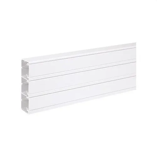 PVC Trunking 2m 185x55mm with 3 Compartments for K45 Functions White Colour with reference TK12143/9 from the brand SIMON