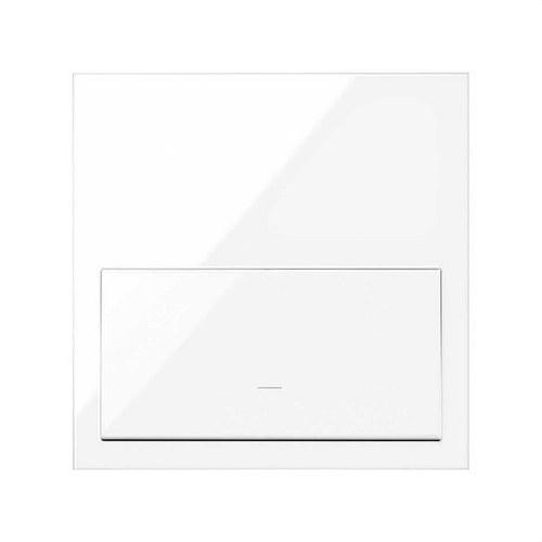 Kit frontal horizontal pour 1 élément avec 1 touche blanc brillant Simon 100 avec la référence 10020101-130 de la marque SIMON