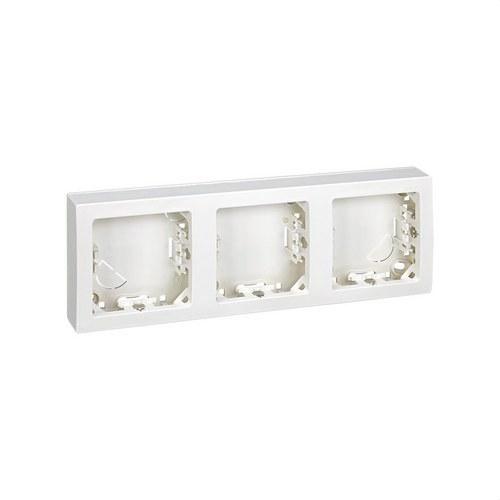 Cadre avec base pour 3 éléments horizontal blanc Simon 73 Loft avec la référence 73630-60 de la marque SIMON