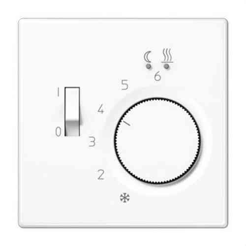 Thermostat pour chauffage au sol LS990 10A blanc brillant avec la référence FTRLS231WW de la marque JUNG