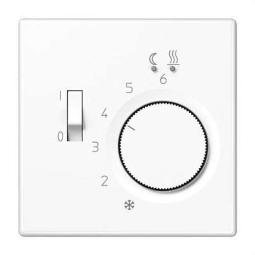 Thermostat pour chauffage au sol LS990 10A blanc brillant avec la référence FTRLS231WW de la marque JUNG