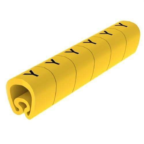 Marqueurs prédécoupés jaunes Ø18 en PVC plastifié avec la référence 1813-Y de la marque UNEX