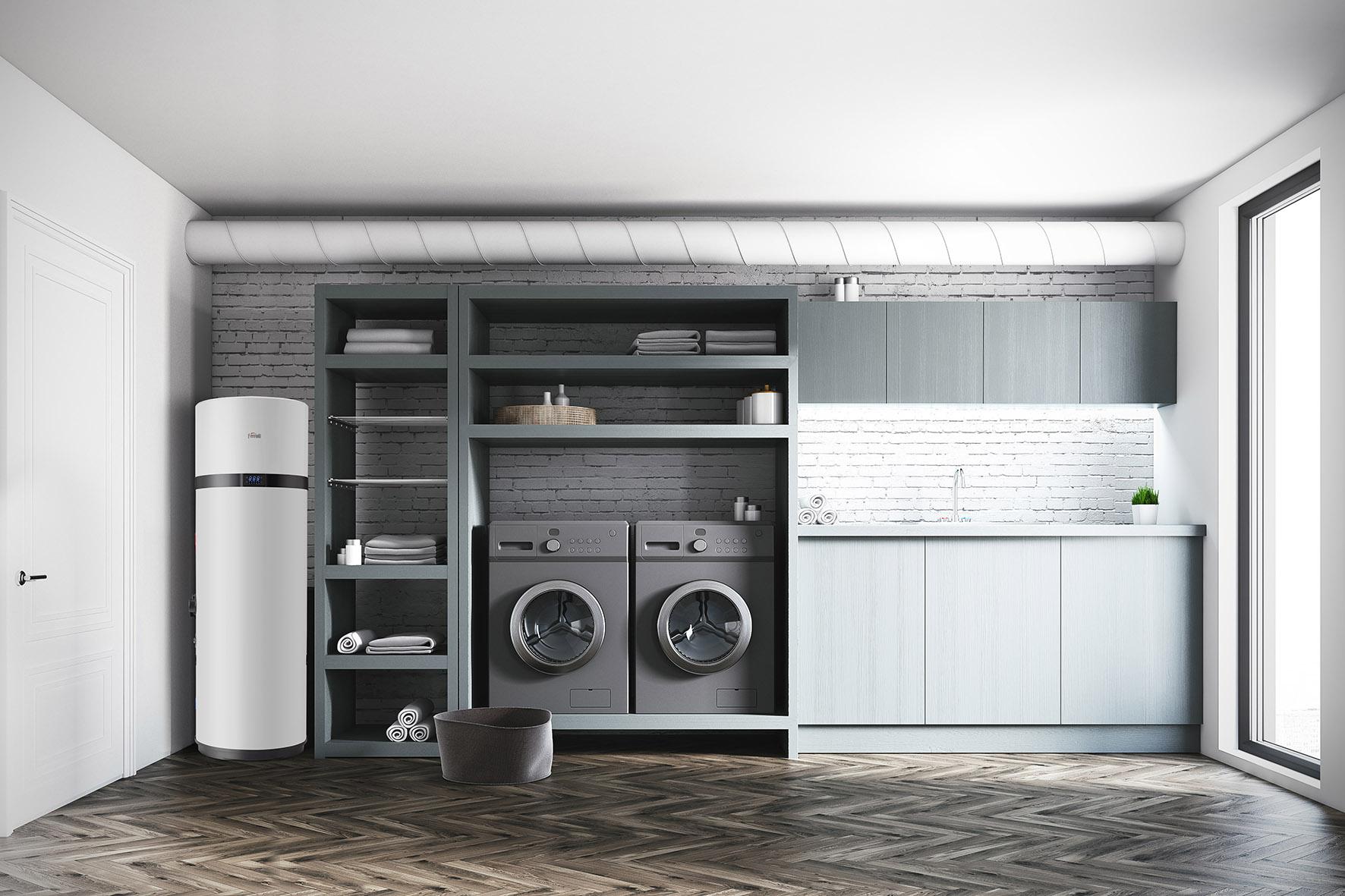 Pompe à chaleur pour ECS avec wifi Ferroli EGEA TECH LT 260 litres avec la référence 2CP0025F de la marque FERROLI