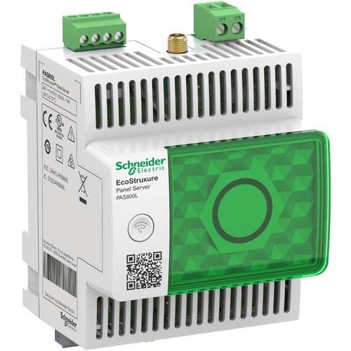 EcoStruxure Panel Server Advanced enregistreur de données, concentrateur sans fil et passerelle Modbus à 24V DC avec la référence PAS800L de la marque SCHNEIDER ELECTRIC