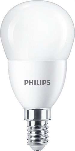 Ampoule LED sphérique CorePro Lustre ND 7-60W E14 827 P48 FR avec la référence 31304000 de la marque PHILIPS