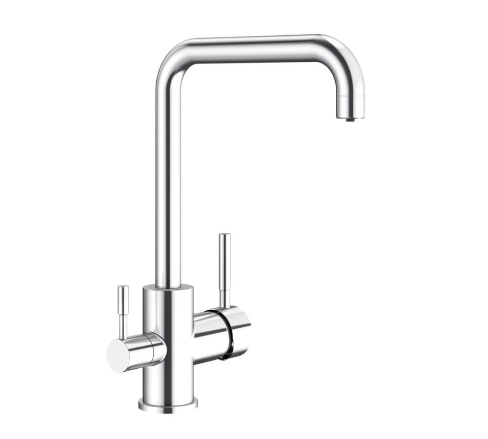 Mitigeur de cuisine avec 3 voies Genebre TAU chrome avec la référence 65702 18 45 66 de la marque GENEBRE
