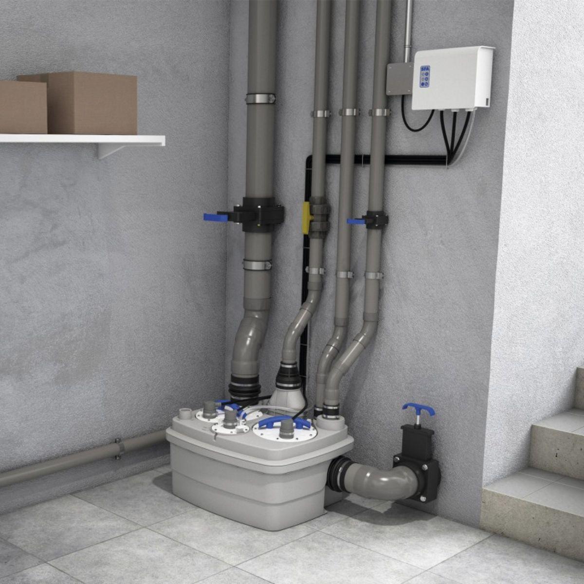 Station de pompage SFA Sanicubic 2 Pro Smart Brushless avec la référence R4BLDCIP68NM de la marque SFA SANITRIT