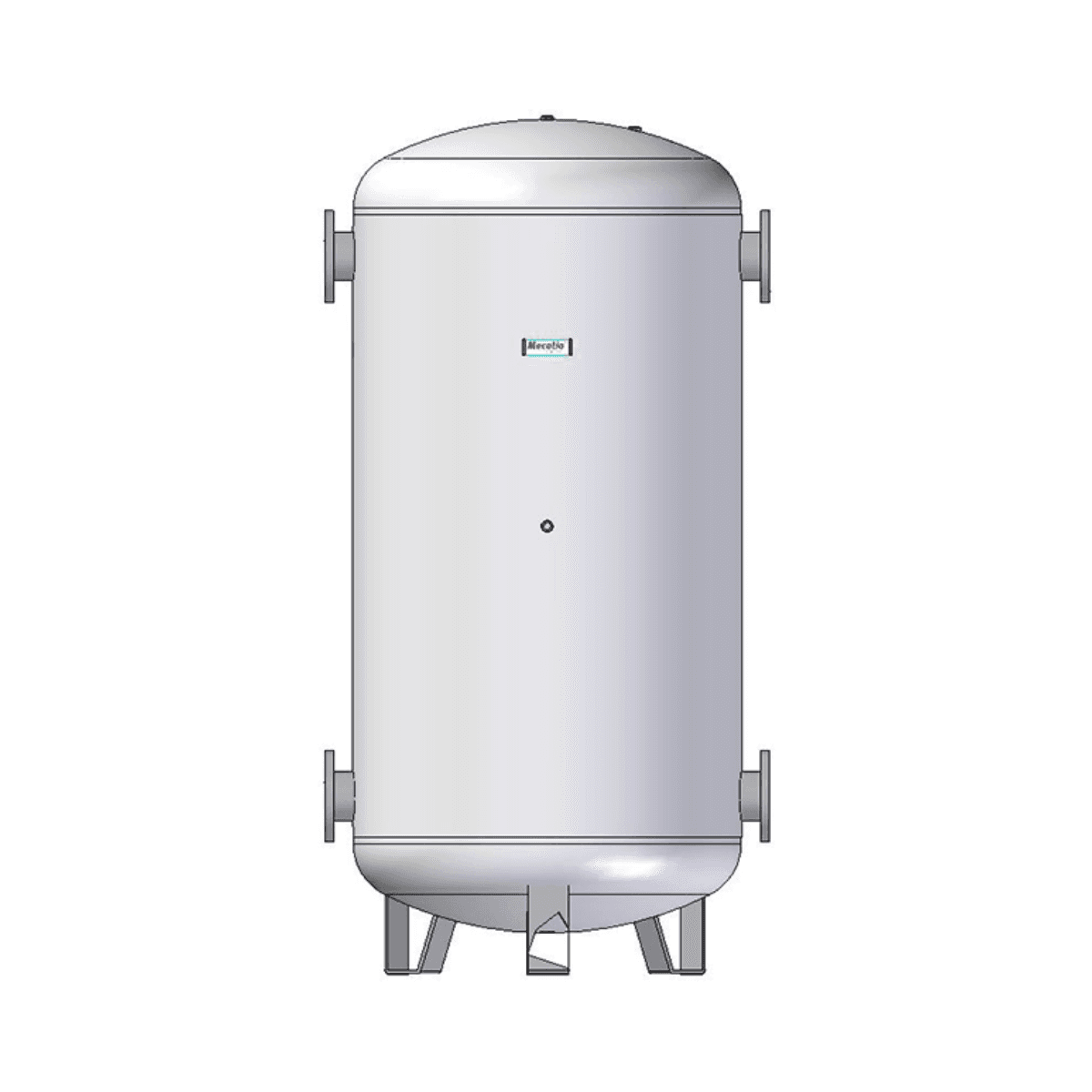 Réservoir d'inertie en acier inoxydable Mecalia DPI/DI de 100 litres avec la référence 02704 de la marque MECALIA