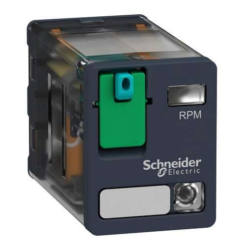 Relais de puissance 15A 2 NO/NF AVEC LED 12V CC avec la référence RPM22JD de la marque SCHNEIDER ELECTRIC