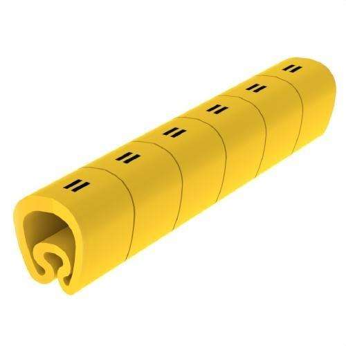 Marqueurs prédécoupés jaunes Ø18 en PVC plastifié avec la référence 1813-+ de la marque UNEX