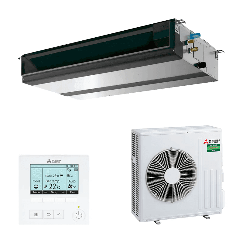 Climatiseur gainable Mitsubishi Electric MGPEZ-71VJA 7,1 kW 24000 BTU avec la référence MGPEZ-71VJA de la marque MITSUBISHI