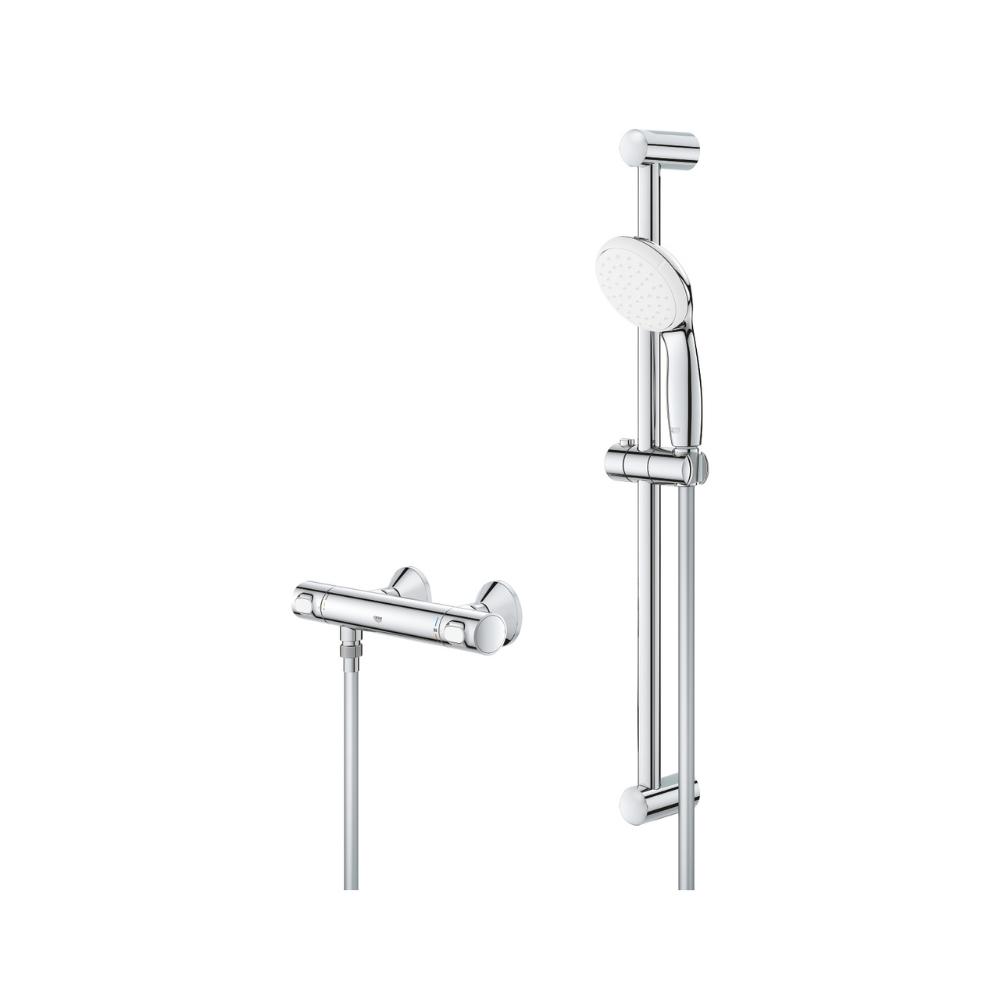 Grohe Grohtherm 500 1/2" Thermostatic Shower Set Chrome with reference 34796001 from the brand GROHE