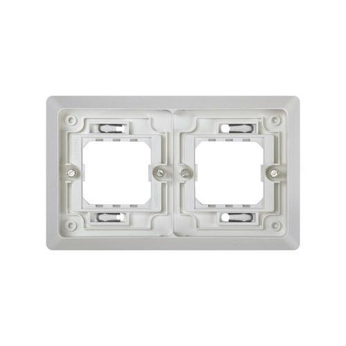 Cadre pour boîtes encastrables de 2 éléments gris Simon Aqua avec la référence 4400620-035 de la marque SIMON