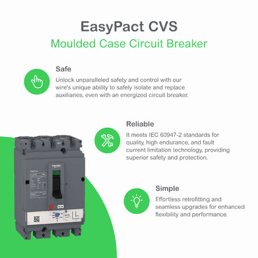 Disjoncteur automatique Easypact CVS630F ETS 2.3 630 A 4P/4R avec la référence LV563506 de la marque SCHNEIDER ELECTRIC