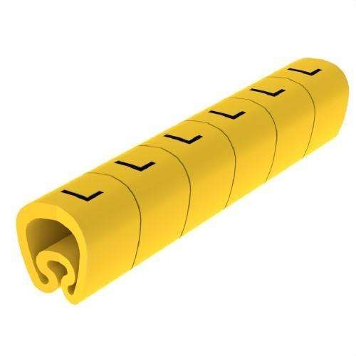 Marqueurs prédécoupés jaunes Ø18 en PVC plastifié avec la référence 1813-L de la marque UNEX
